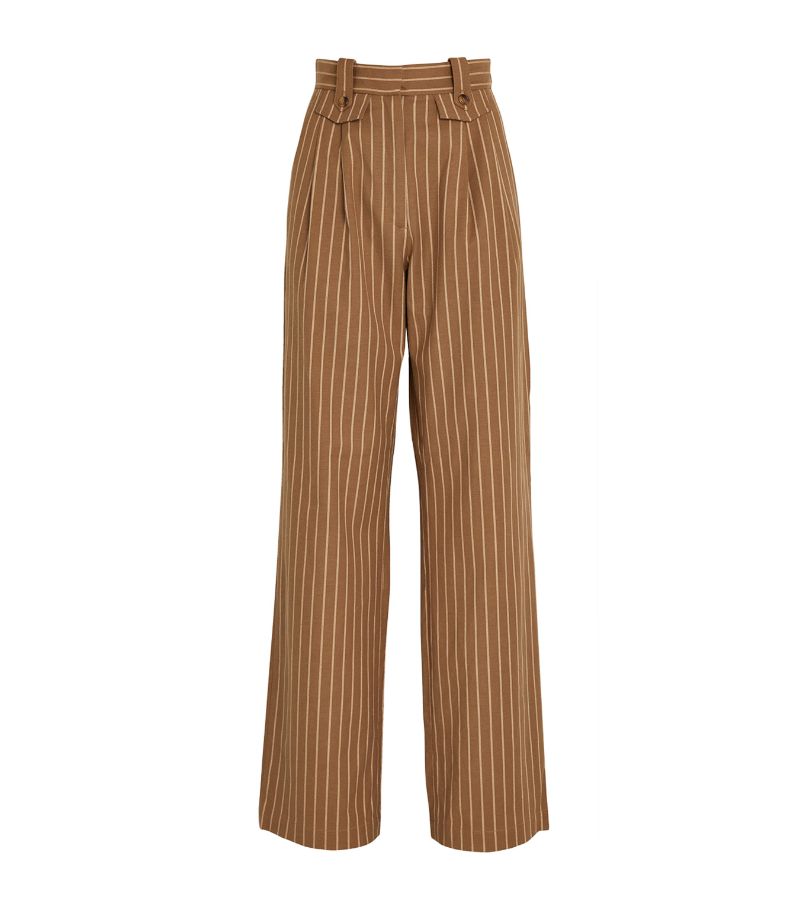 Destree DESTREE Cotton-Blend Striped Charlotte Trousers