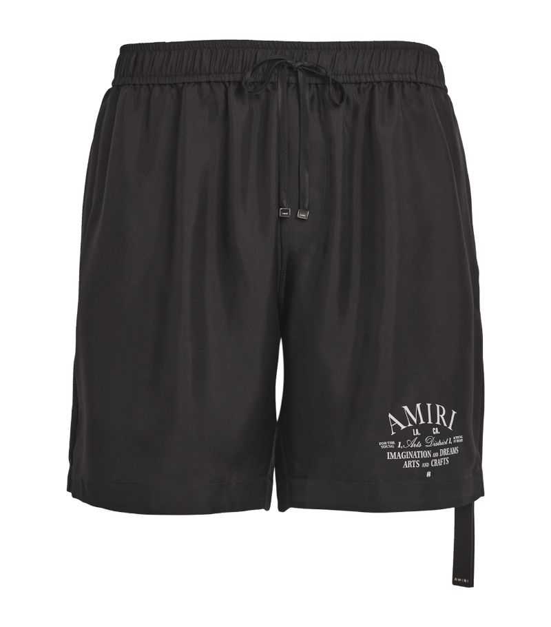 Amiri Amiri Silk Logo Shorts