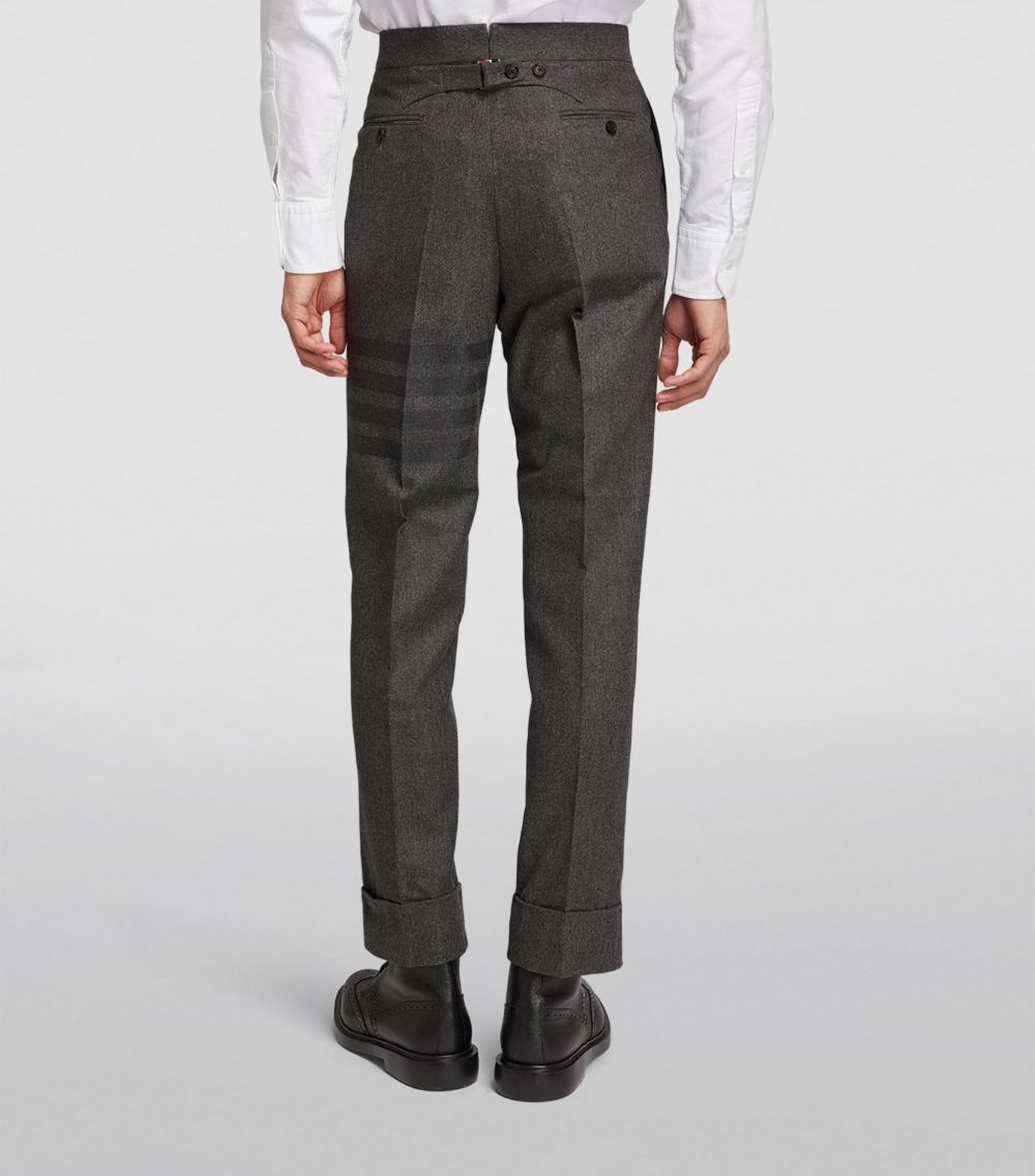 Thom Browne Thom Browne Wool-Cashmere 4-Bar Tailored Trousers