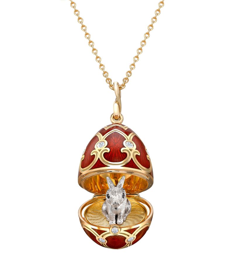 Fabergé Fabergé Mixed Gold and Diamond Heritage Year of the Rabbit Locket Necklace