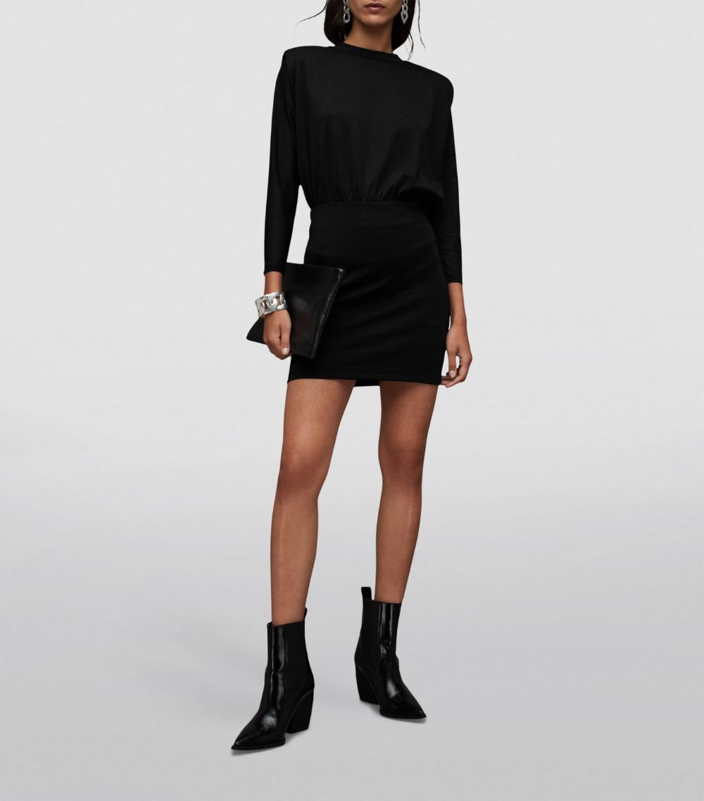 Allsaints AllSaints Cropped-Sleeve Mika Mini Dress