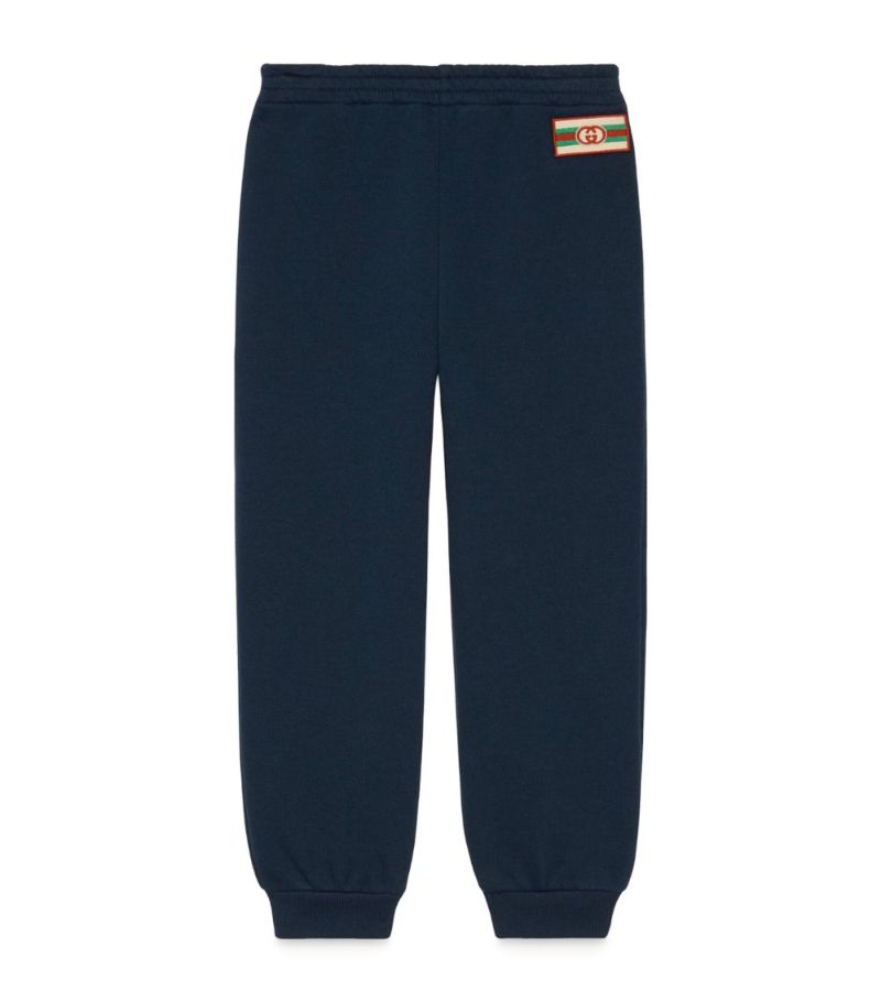 Gucci Gucci Kids Cotton Logo-Patch Sweatpants (4-12 Years)