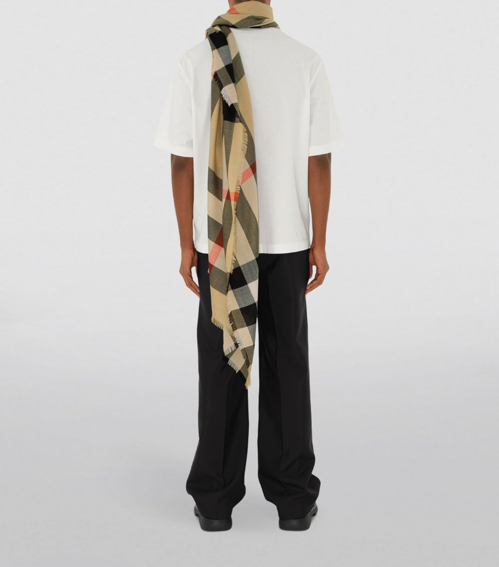 Burberry Burberry Cashmere-Silk Check Scarf