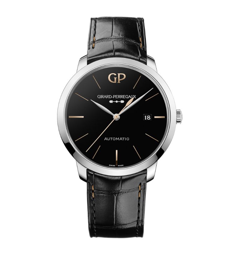 Girard-Perregaux Girard-Perregaux Stainless Steel And Onyx 1966 Infinity Edition Watch 40Mm
