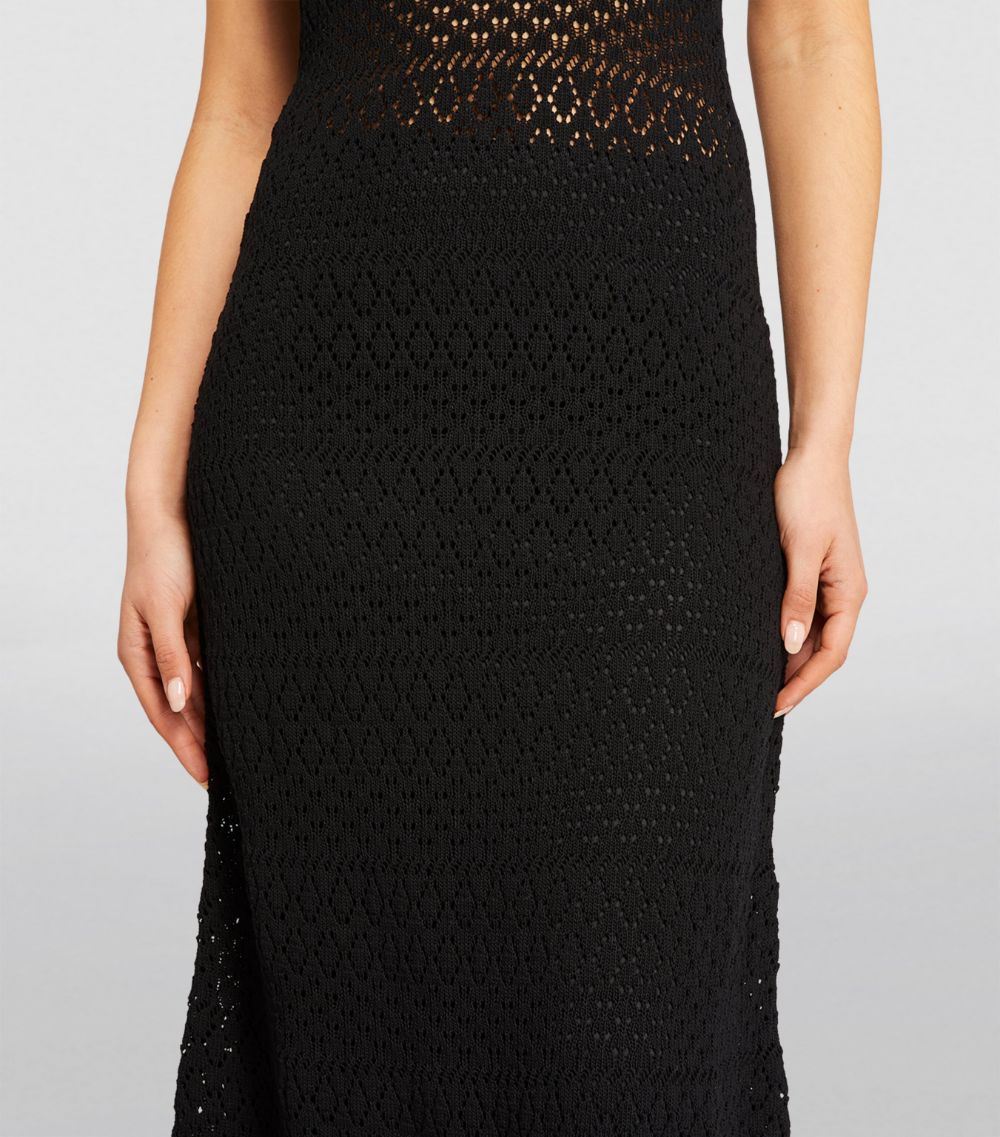 Max & Co. Max & Co. Cotton Crochet Midi Dress