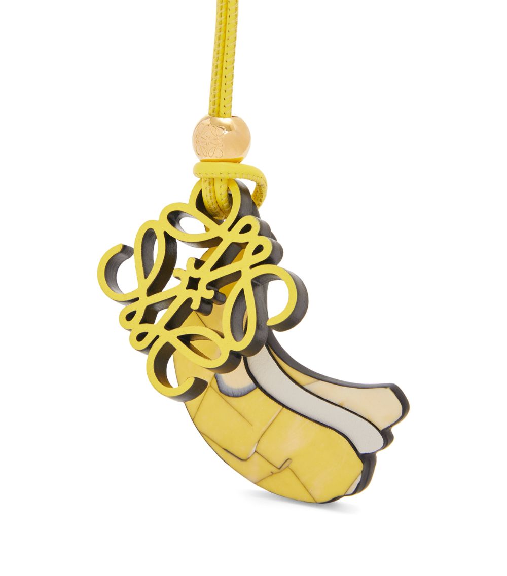 Loewe Loewe X Paula'S Ibiza Leather-Blend Banana Charm