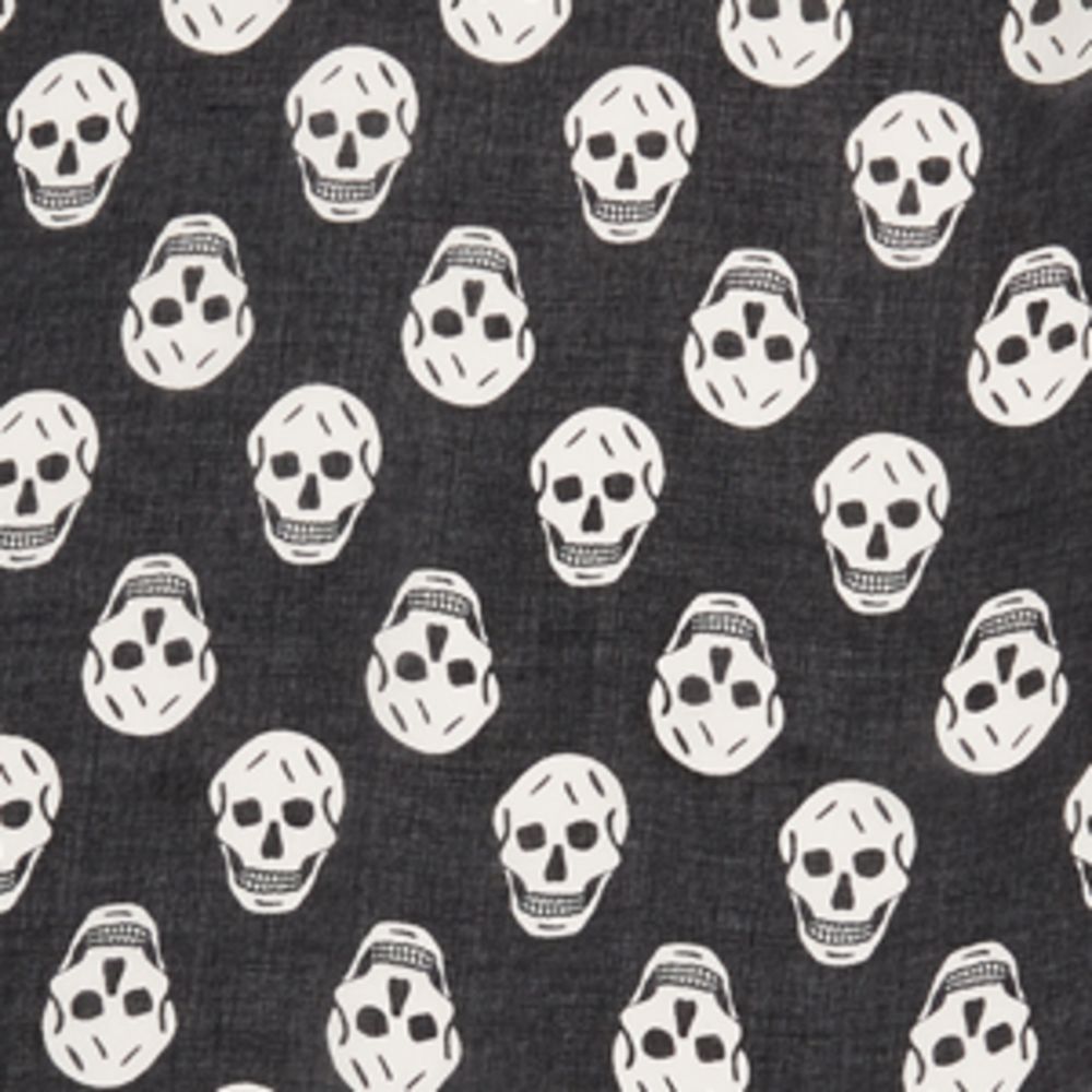 Alexander McQueen Alexander Mcqueen Classic Silk Blend Skull Scarf