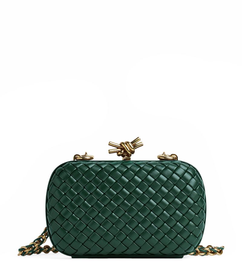 Bottega Veneta Bottega Veneta Leather Knot Minaudiere Clutch Bag