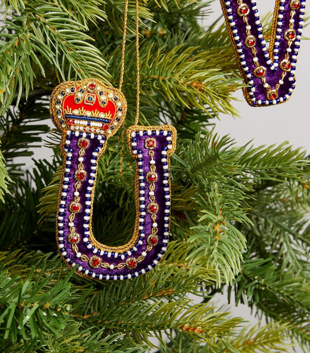 Tinker Tailor Tinker Tailor Embellished Crown Letter ‘U' Tree Decoration