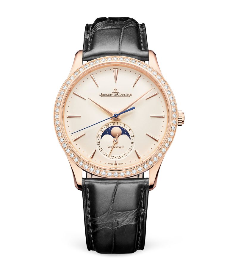 Jaeger-Lecoultre Jaeger-Lecoultre Rose Gold And Diamond Master Ultra Thin Moon Watch 39Mm