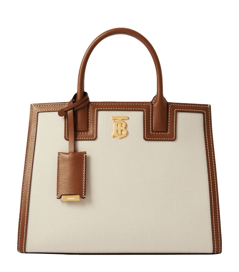 Burberry Burberry Mini Canvas Frances Tote Bag