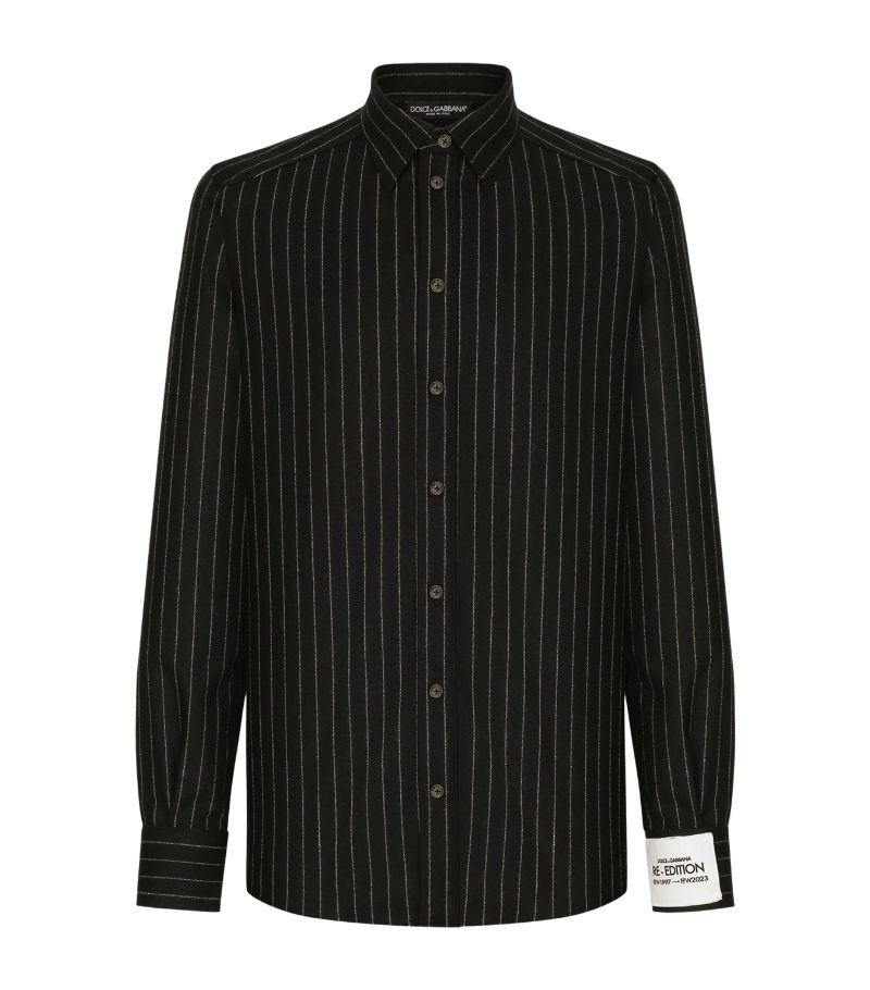 Dolce & Gabbana Dolce & Gabbana Virgin Wool Re-Edition 1997 Striped Shirt