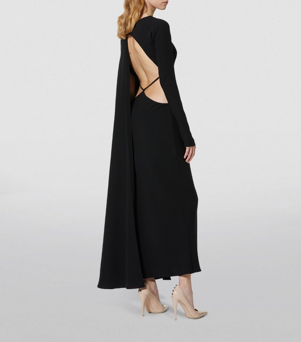 VALENTINO GARAVANI Valentino Garavani Silk Cut-Out Midi Dress