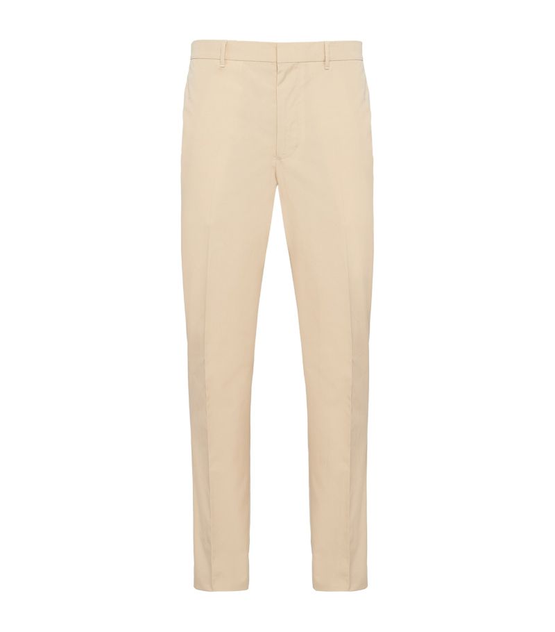 Prada Prada Cotton Straight-Leg Trousers