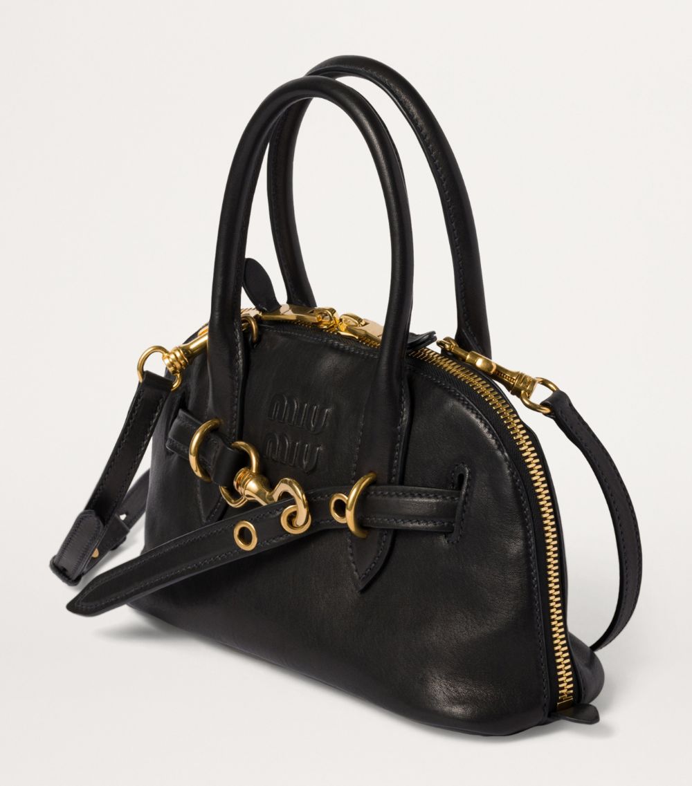 Miu Miu Miu Miu Leather Aventure Top-Handle Bag