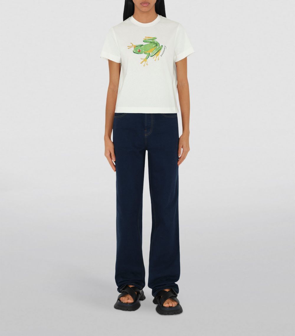 Burberry Burberry Embellished Frog T-Shirt