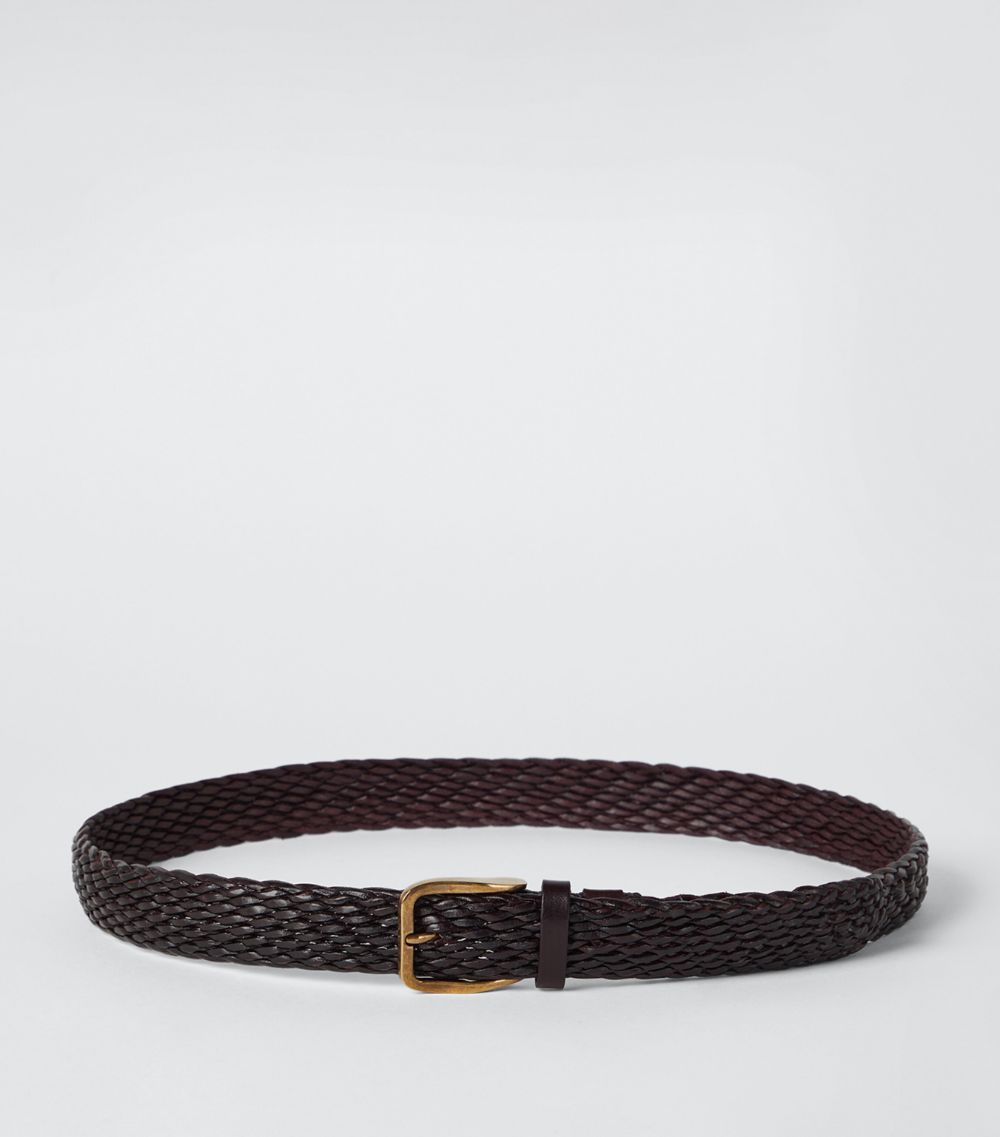 Brunello Cucinelli Brunello Cucinelli Leather Braided Belt