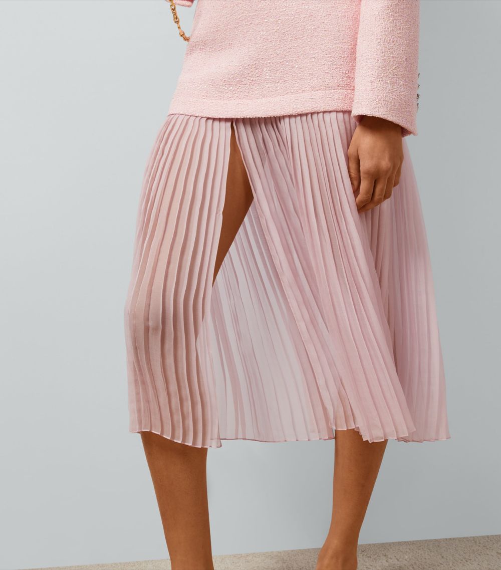 Gucci Gucci Tweed Layered Midi Skirt