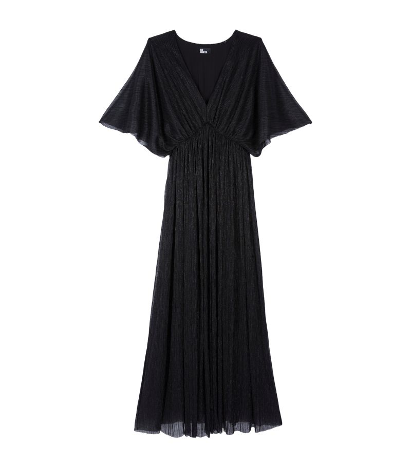 The Kooples The Kooples Lurex Plunge Midi Dress