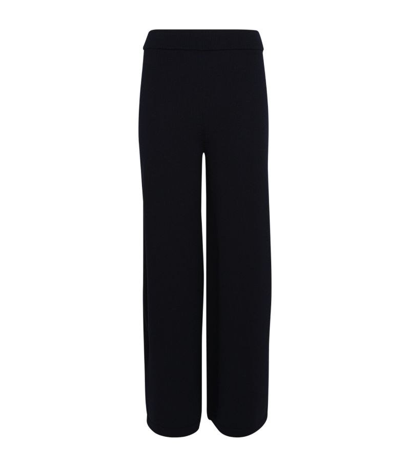 Max Mara Leisure Max Mara Leisure Wool Knitted Wide-Leg Trousers