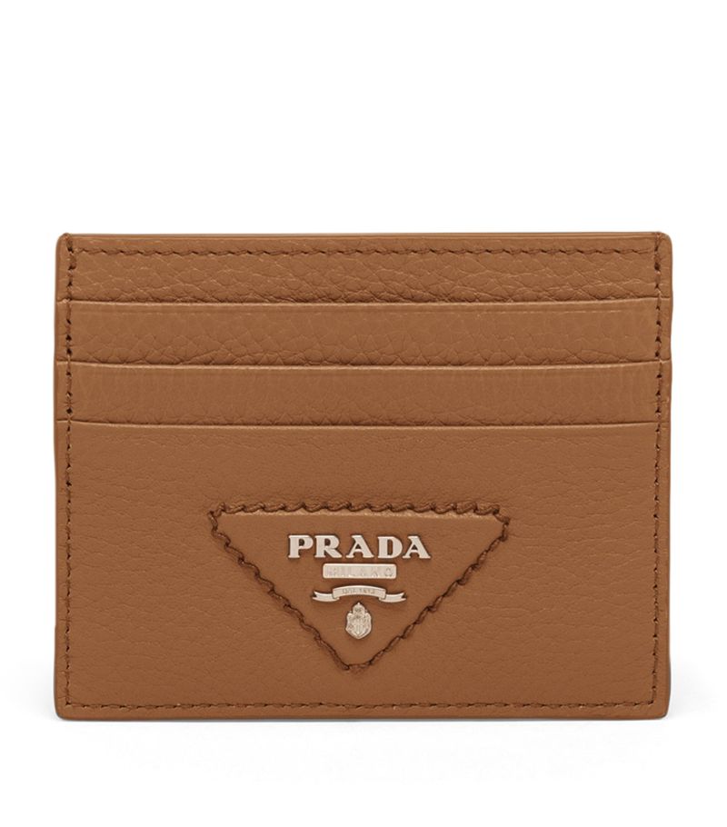 Prada Prada Leather Triangle Card Holder