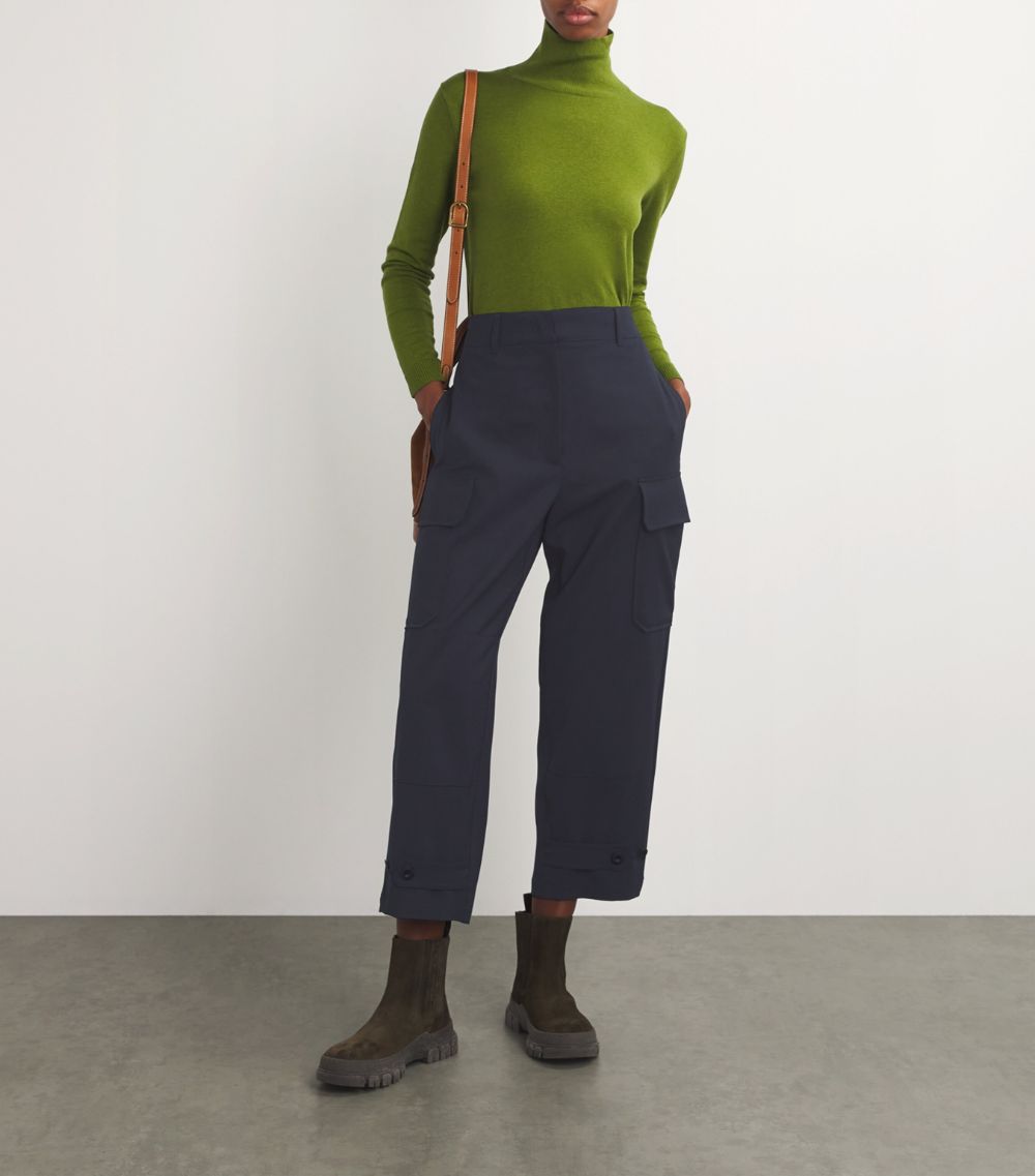 Weekend Max Mara Weekend Max Mara Cropped Straight Cargo Trousers