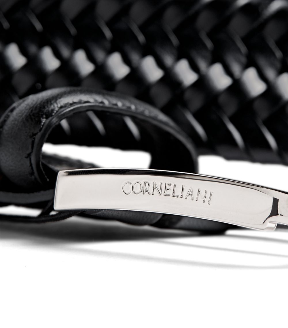 Corneliani Corneliani Leather Braided Belt