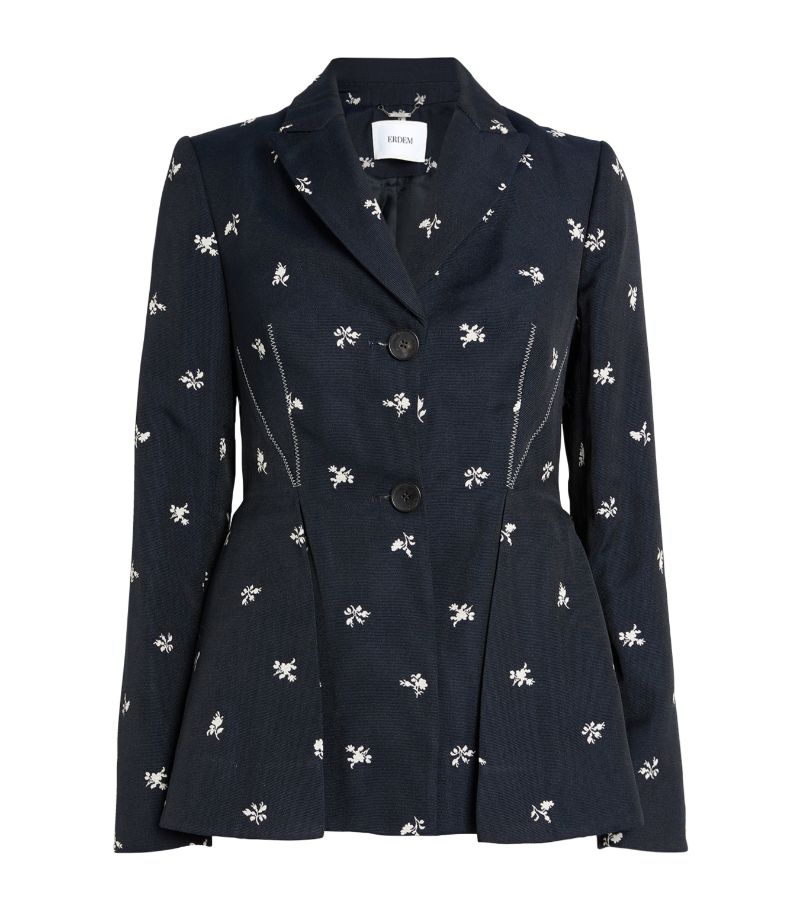 Erdem Erdem Floral Single-Breasted Blazer