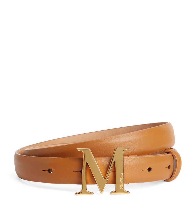 Max Mara Max Mara Leather Monogram Belt