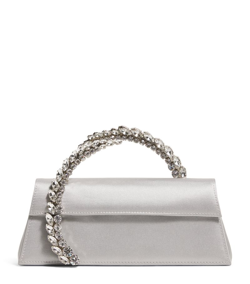 L'Alingi L'Alingi Rhinestone-Spiral Handle Clutch Bag