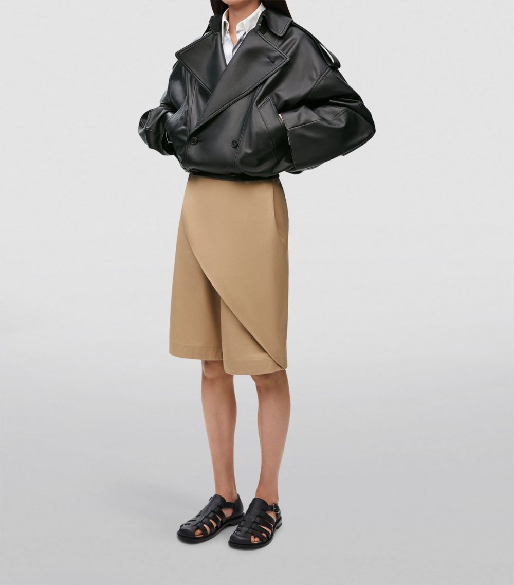 Loewe Loewe Leather Balloon Jacket