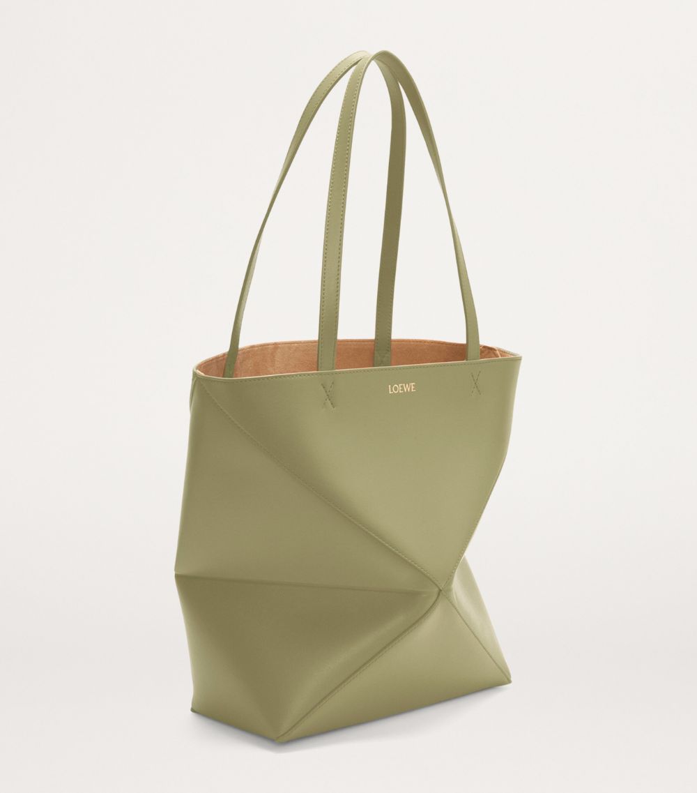 Loewe Loewe Medium Leather Puzzle Fold Tote Bag