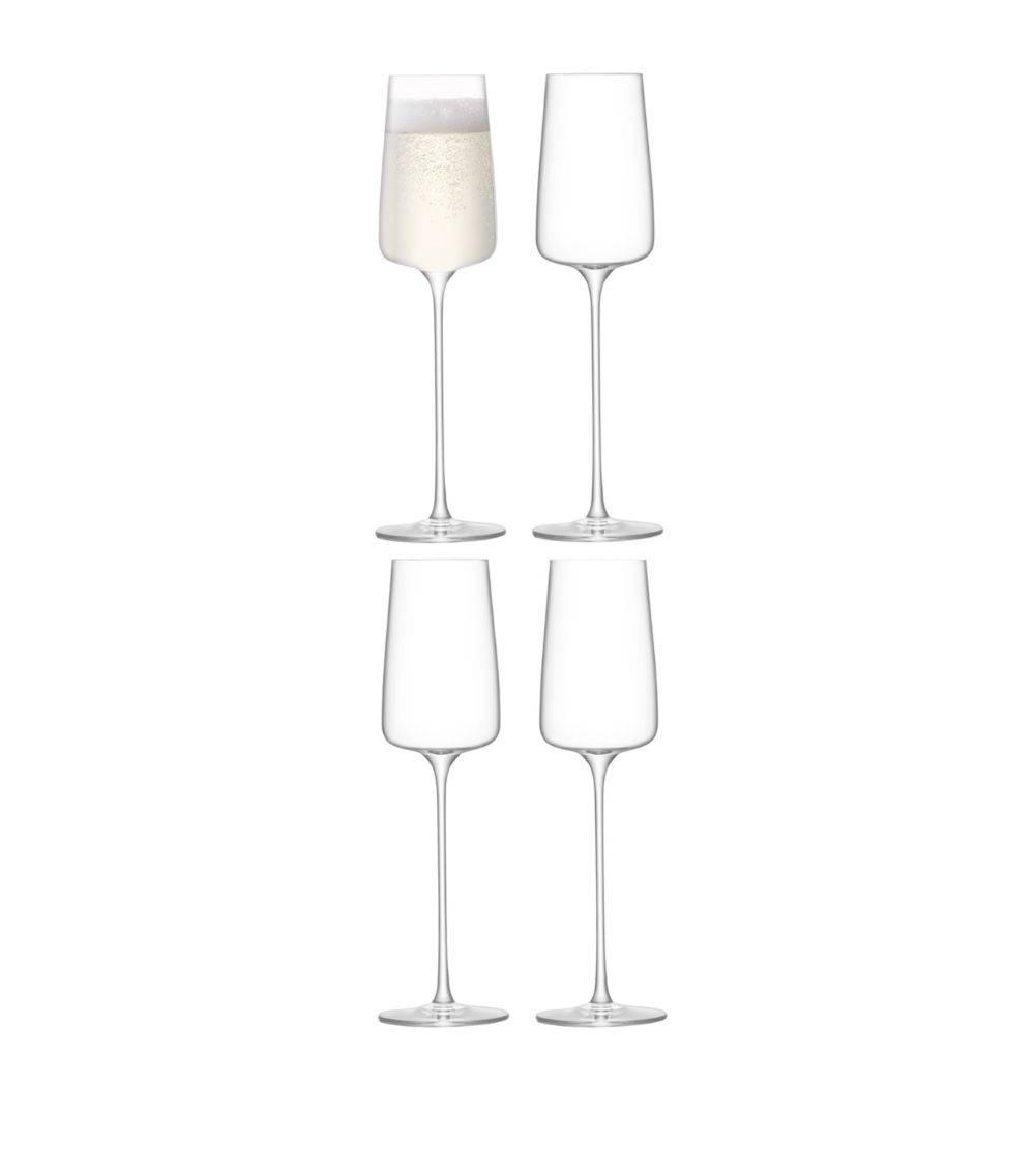 Lsa International Lsa International Set Of 4 Metropolitan Champagne Flutes (230Ml)