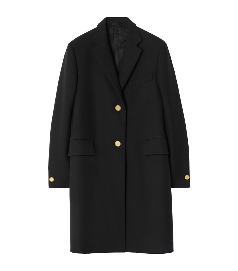 Burberry Burberry Technical Wool Tailored Coat