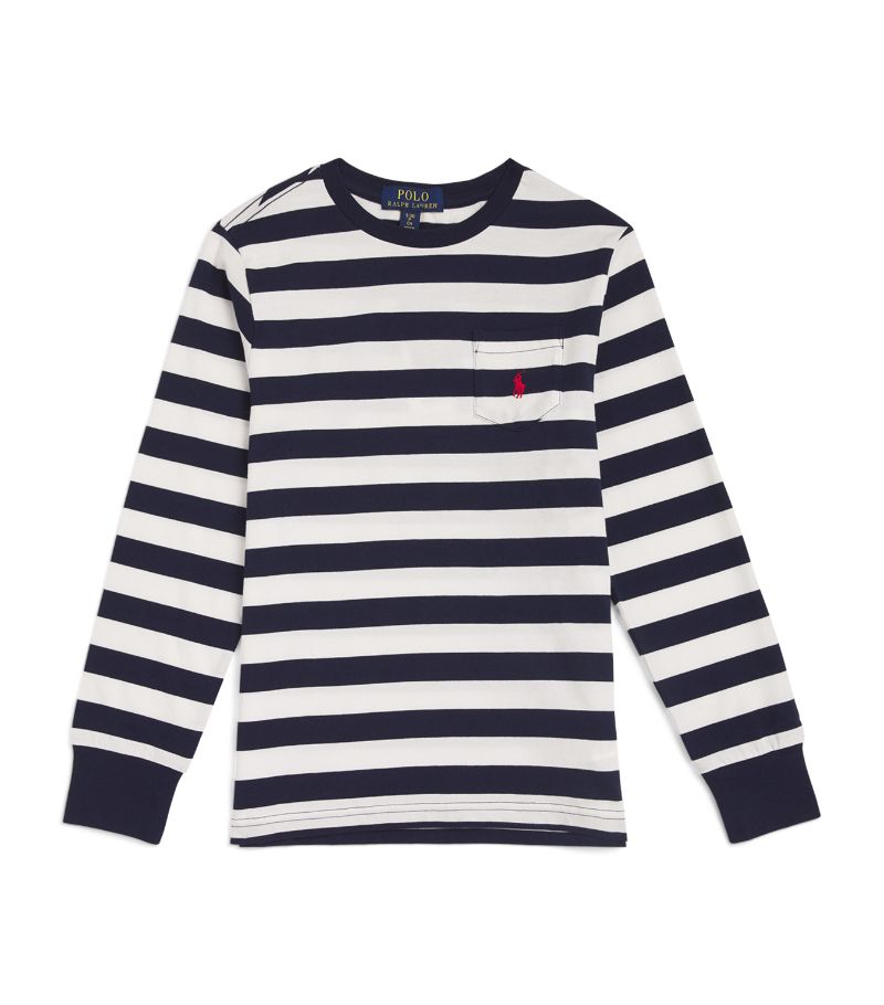 Ralph Lauren Kids Ralph Lauren Kids Cotton Striped T-Shirt (6-14 Years)