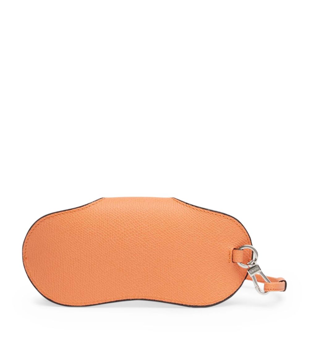 Valextra Valextra Leather Detachable-Lanyard Glasses Case