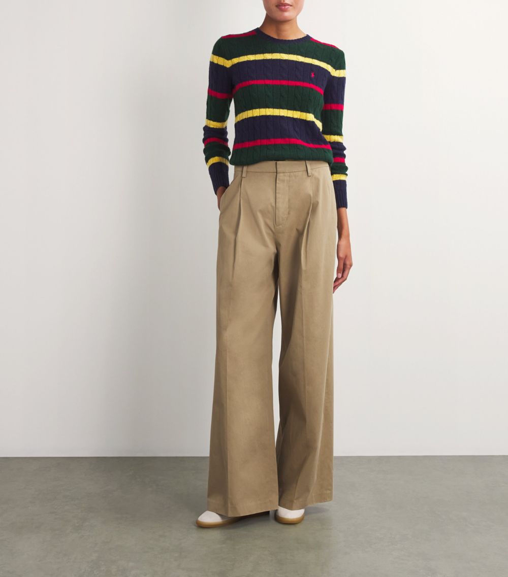 Polo Ralph Lauren Polo Ralph Lauren Wool-Cashmere Striped Sweater