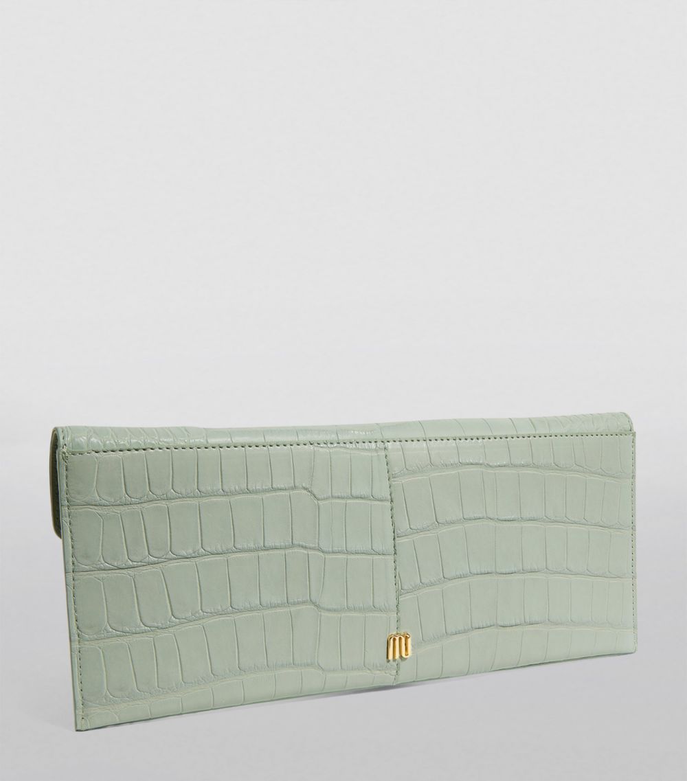 Maria Oliver Maria Oliver Alligator Amelia Clutch Bag