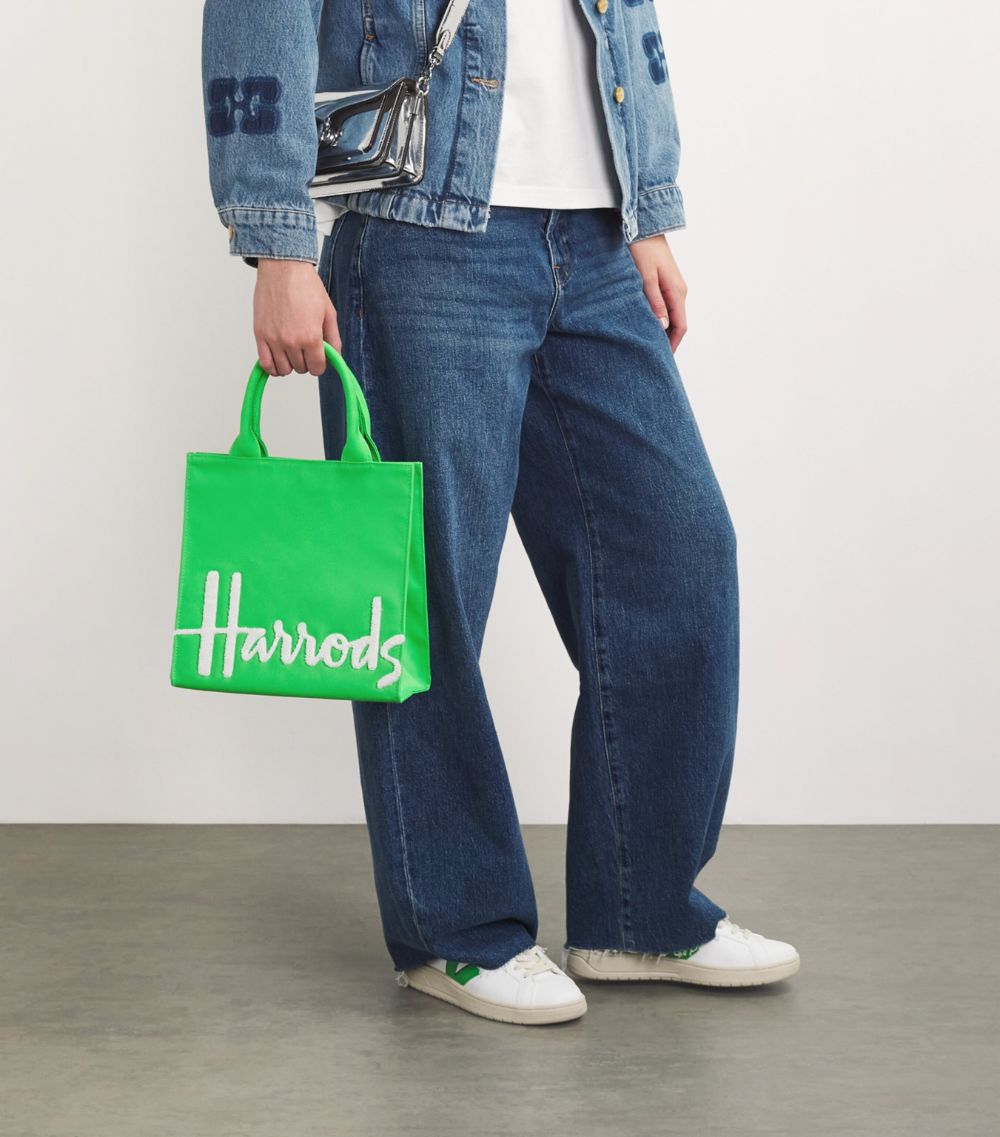 Harrods Harrods Small Cotton Logo Tote Bag