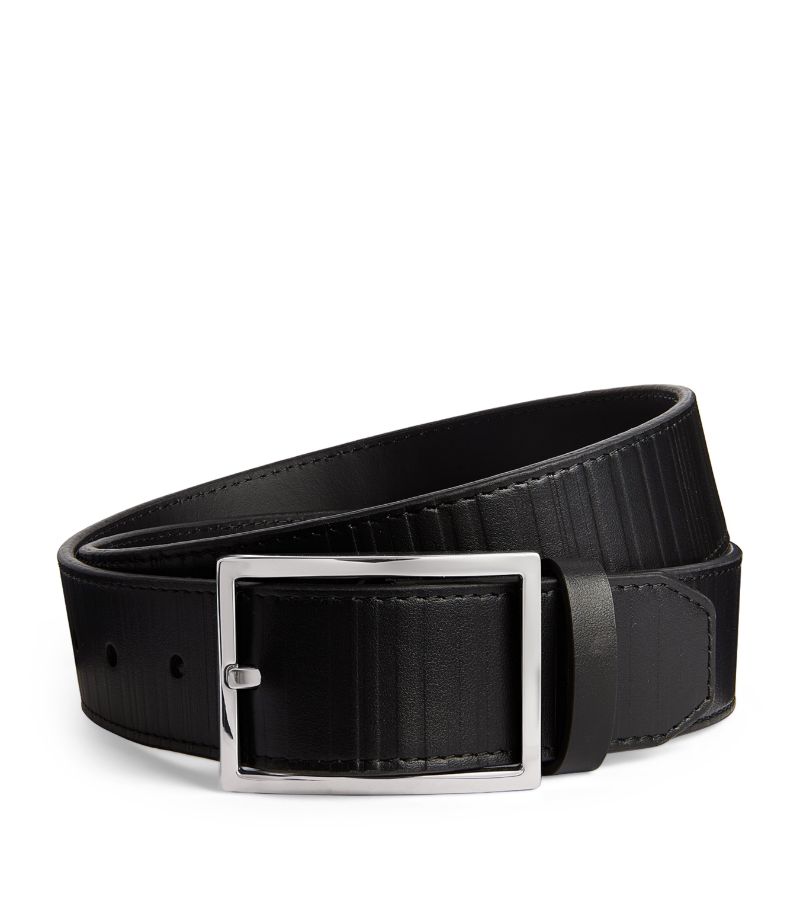 Paul Smith Paul Smith Leather Shadow-Stripe Belt