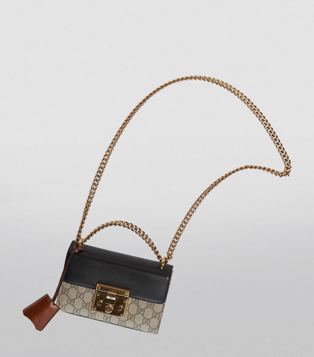 Gucci Gucci Mini Gg Supreme Padlock Shoulder Bag