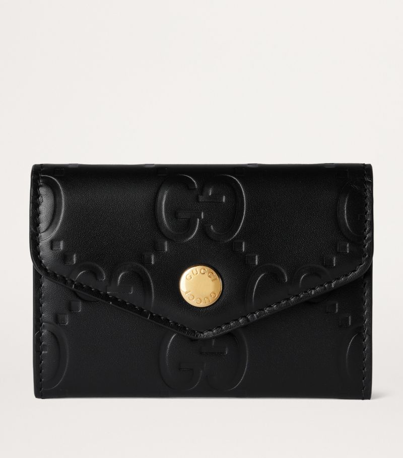 Gucci Gucci Leather Gg Card Holder