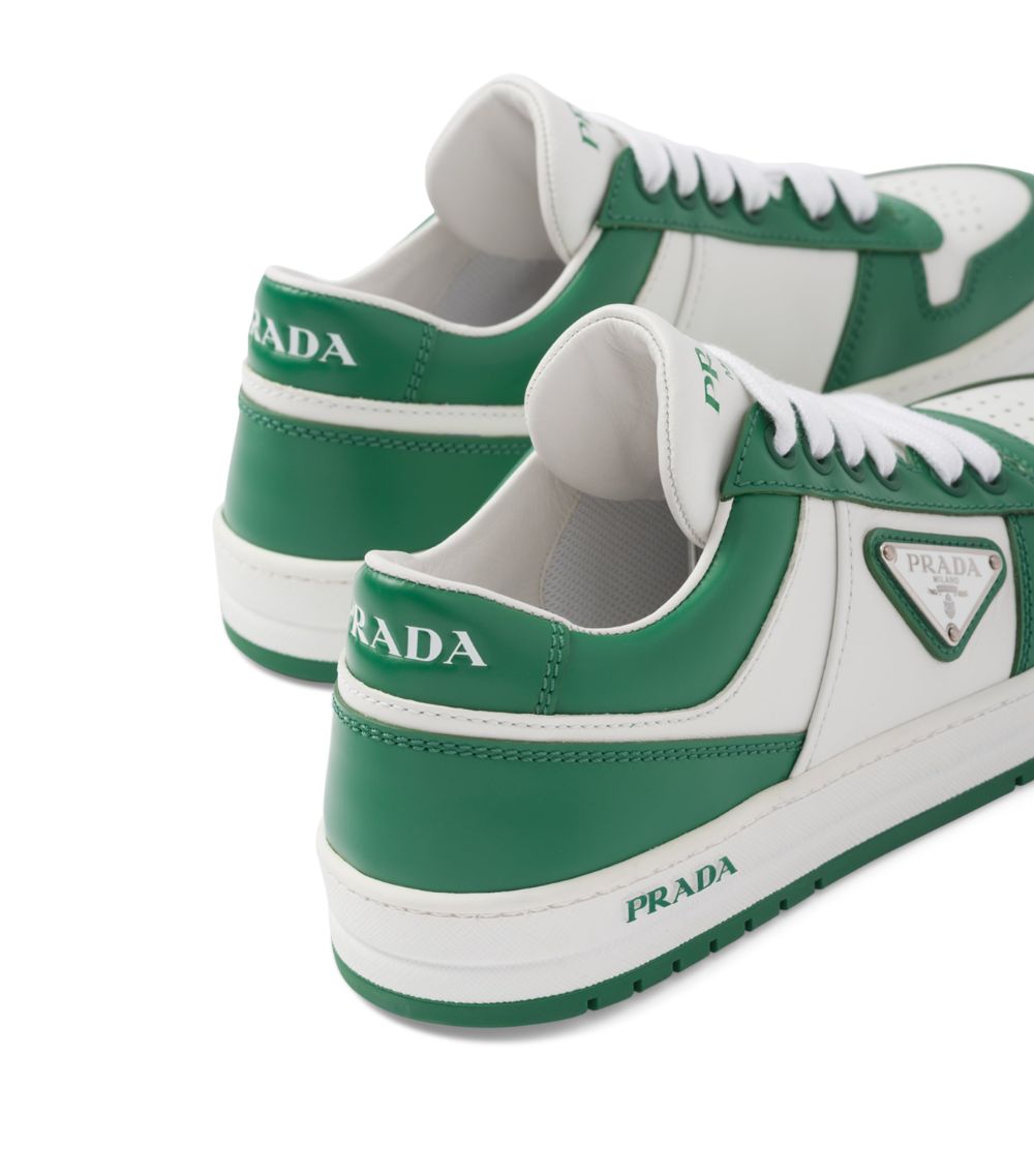 Prada Prada Leather Downtown Sneakers