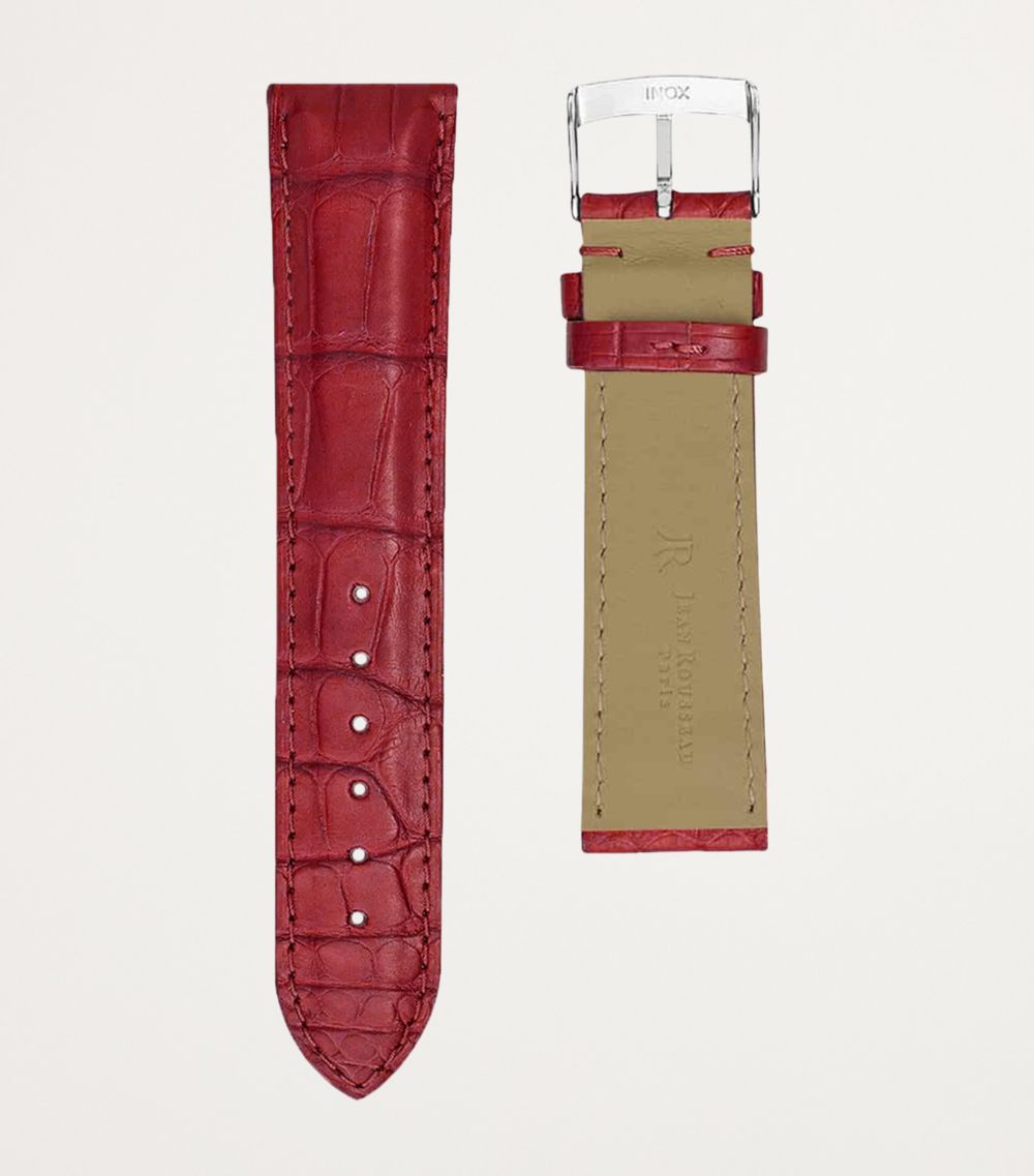 Jean Rousseau Jean Rousseau Classic 3.5 Alligator Leather Watch Strap (18Mm)