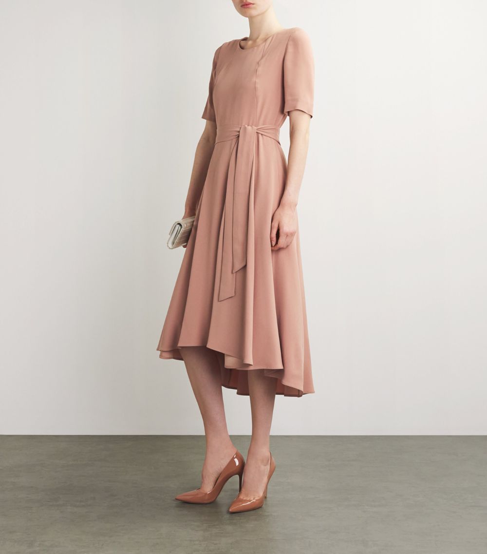 Kiton Kiton Asymmetric Belted Midi Dress