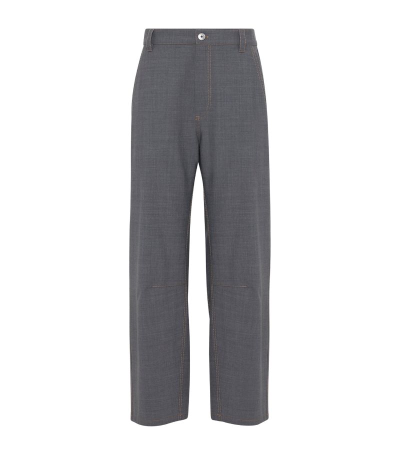 Brunello Cucinelli Brunello Cucinelli Virgin Wool Tailored Trousers