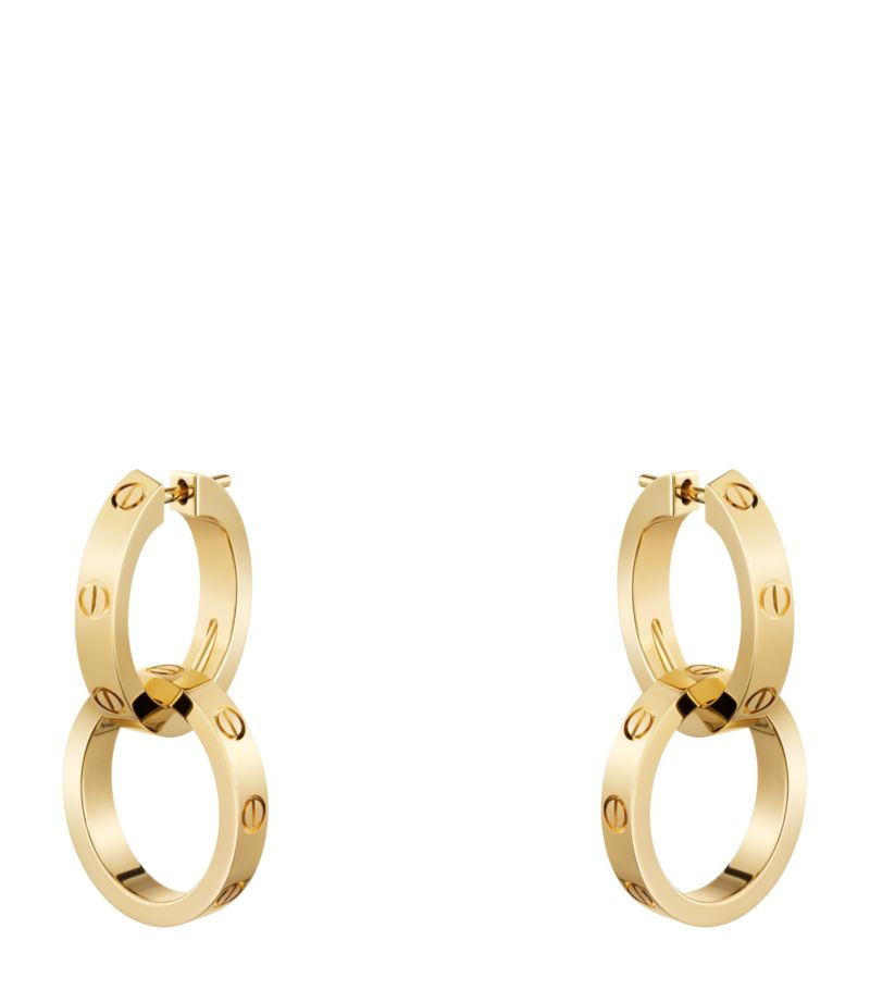 Cartier Cartier Yellow Gold Love Double Hoop Earrings