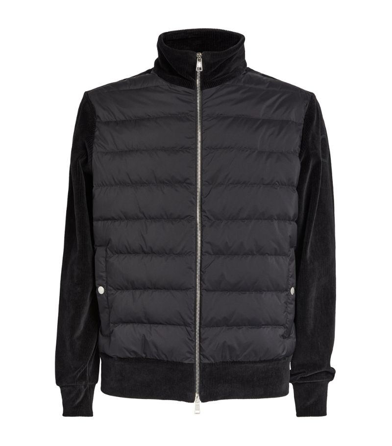 Moncler Moncler Puffer-Detail Zip-Up Jacket