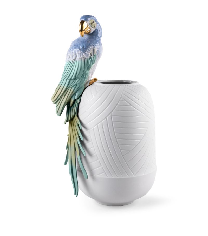 Lladró Lladró Porcelain Macaw Vase (56Cm)