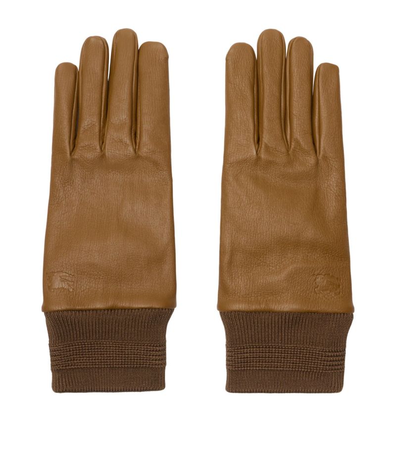 Burberry Burberry Leather-Silk-Cashmere Gloves